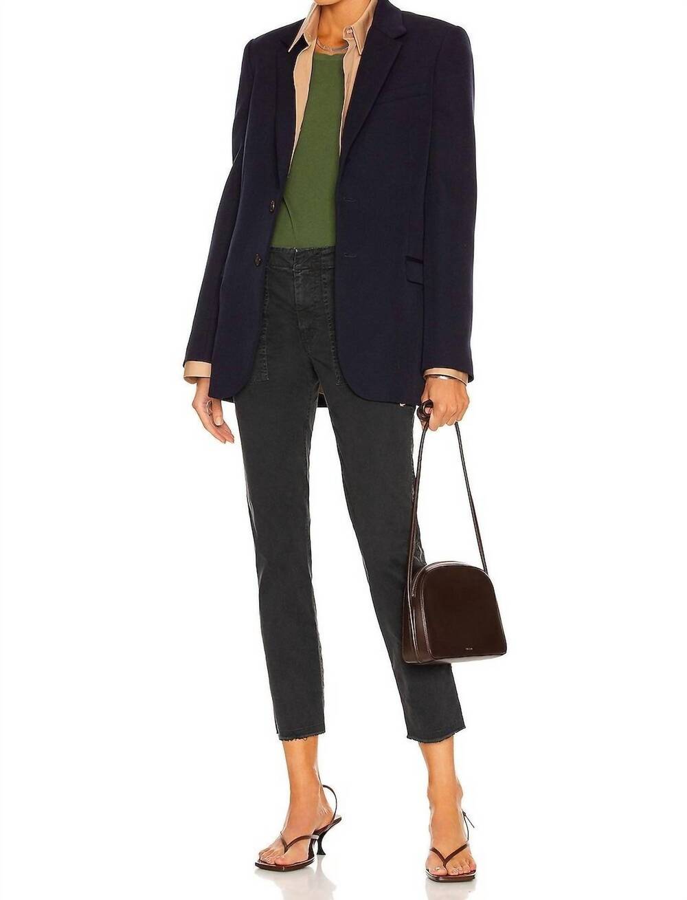 NEW NILI LOTAN jenna pants in carbon